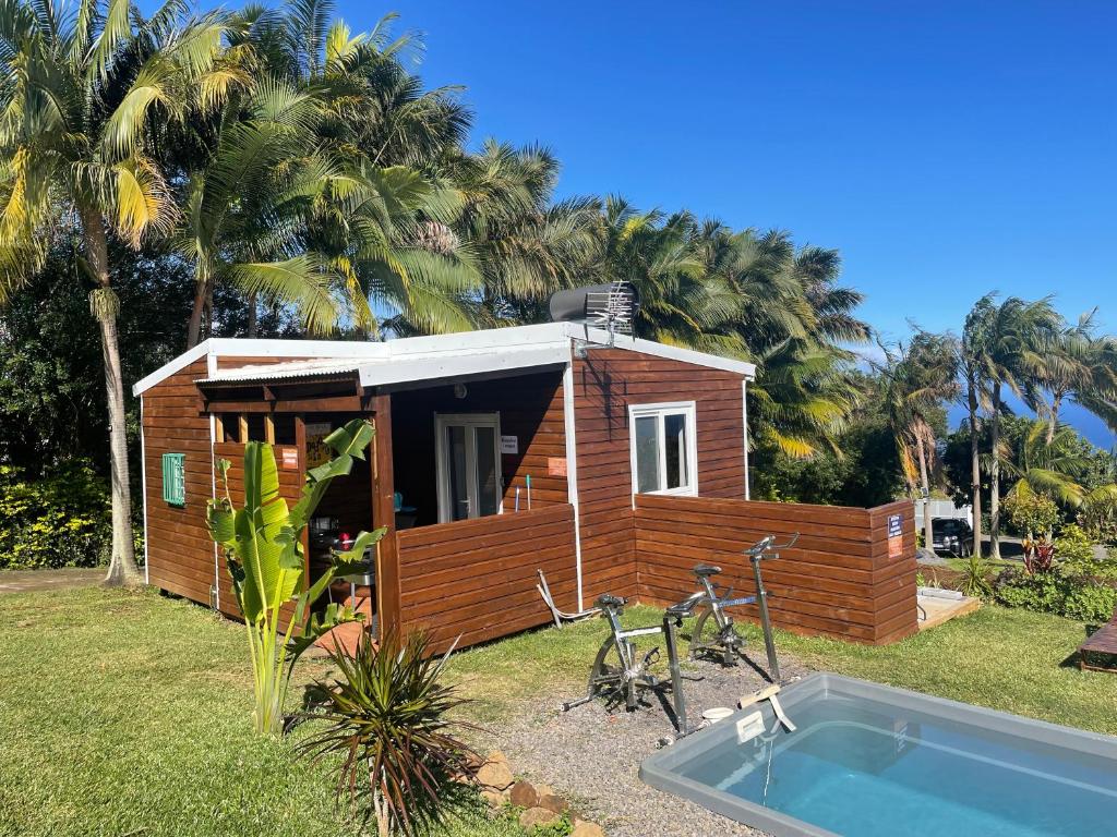 l'escapade créole bungalow Longani jacuzzi privatif room 1